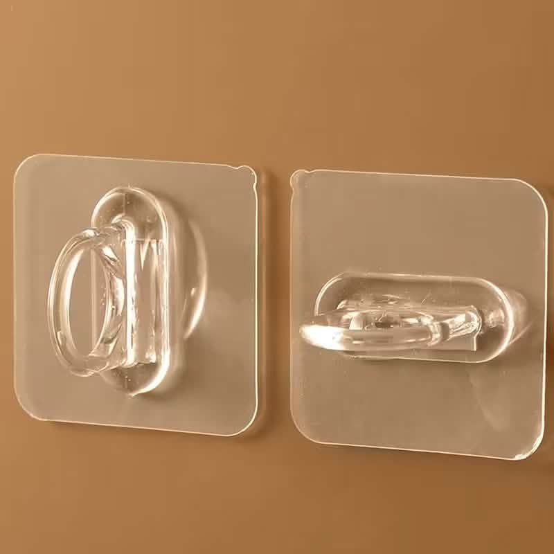 4-Pack Clear Adhesive Utility Hooks