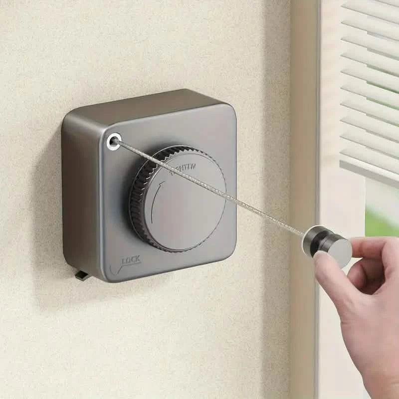 Retractable Clothesline – Heavy-Duty Wall-Mount Laundry Rack