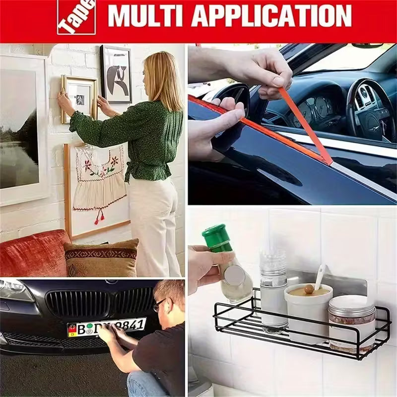 Heavy-Duty Dual-Sided Waterproof Tape 16mm x 196.85in – Strong, No-Residue Adhesive for Home & Auto