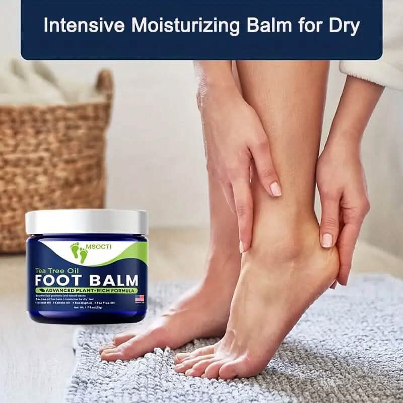 1.76oz Tea Tree Oil Foot Balm Moisturizer for Dry Feet Beauty & Personal Care - DailySale
