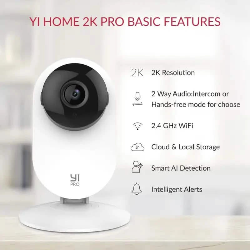 2K HD Indoor/Outdoor Wi-Fi Camera – Color Night Vision, 2-Way Audio, Motion Tracking