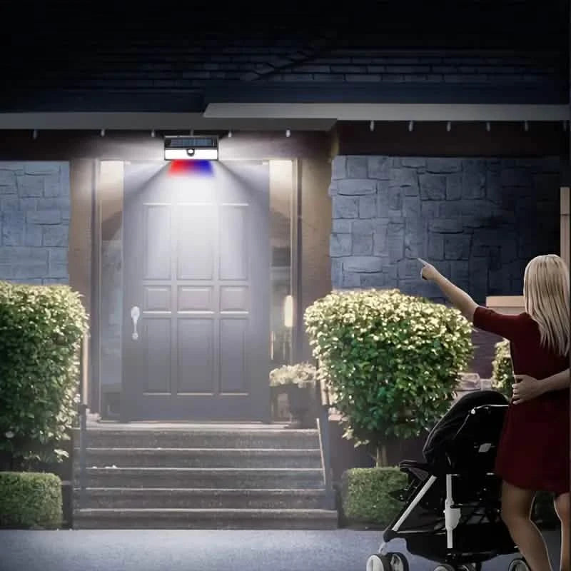 190 LED Upgrading Solar Light Wall Outdoor Lighting - DailySale