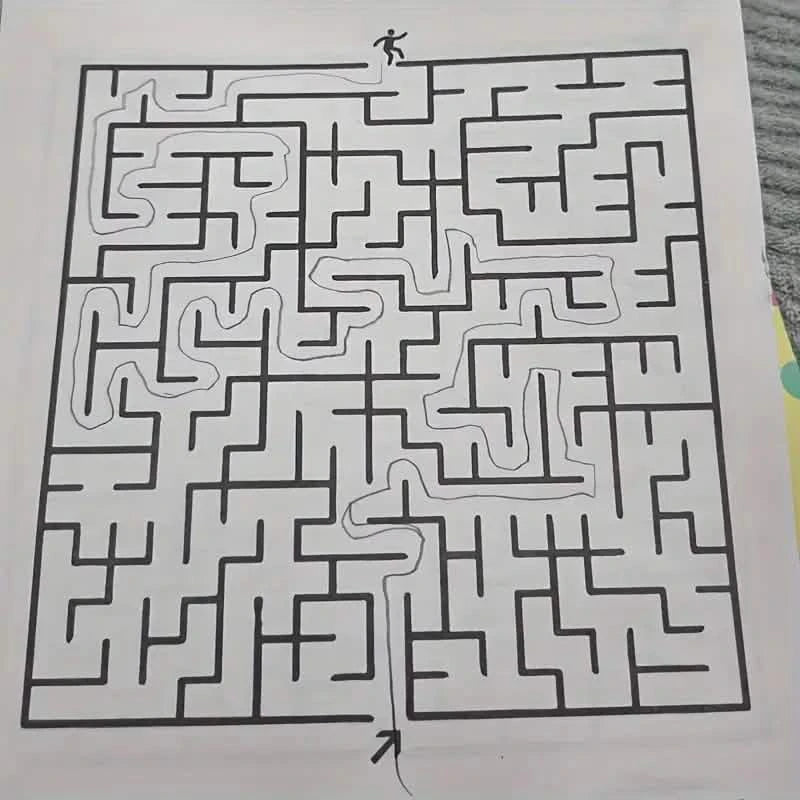 192 Patterns Concentration Maze Training Book Toys & Games - DailySale