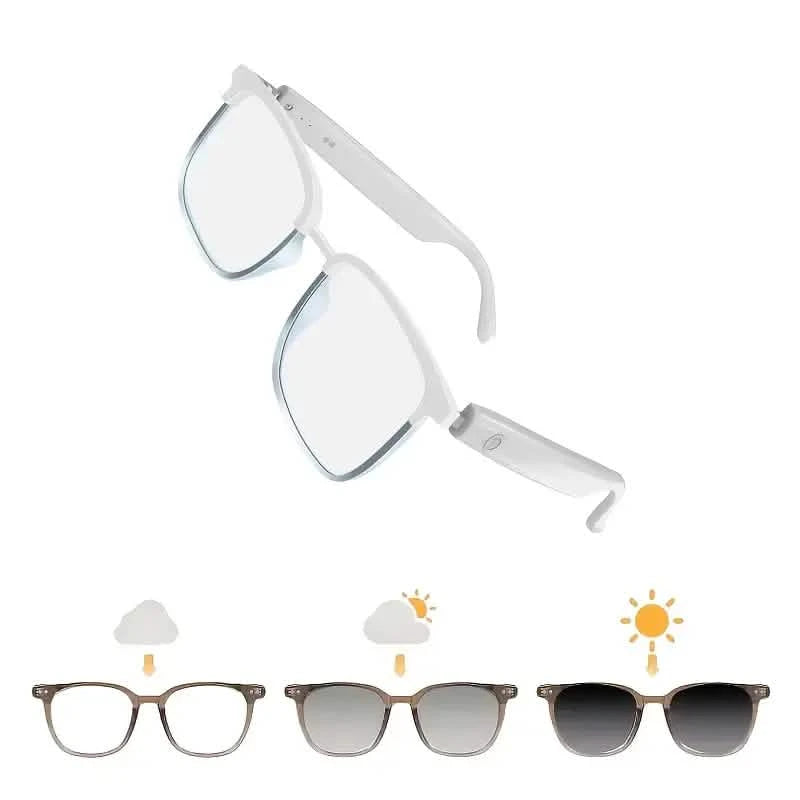 2025 Wireless Smart Glasses – Auto-Dimming, Touch Control, Hands-Free Audio