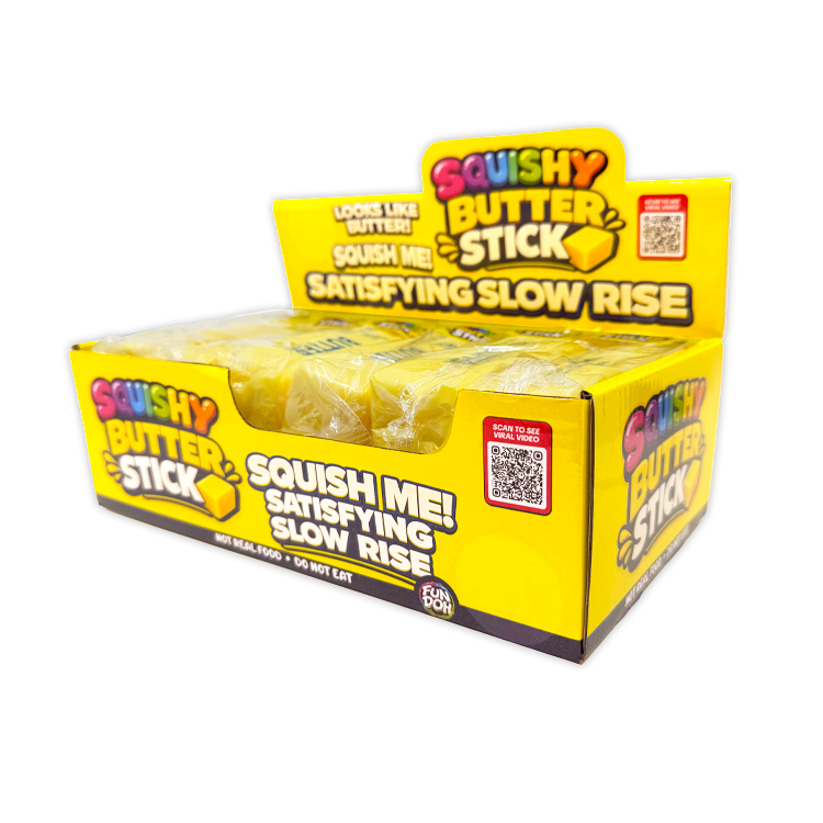 Fun Doh Butter Stick Slow Rise Squishy - Butter-Themed Sensory Stress Toy
