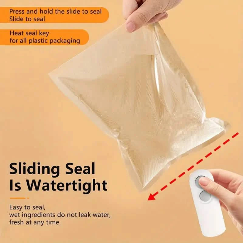 2-in-1 Mini Bag Sealer For Snacks, USB Rechargeable Plastic Heat Sealer With Cutter Kitchen Tools & Gadgets - DailySale