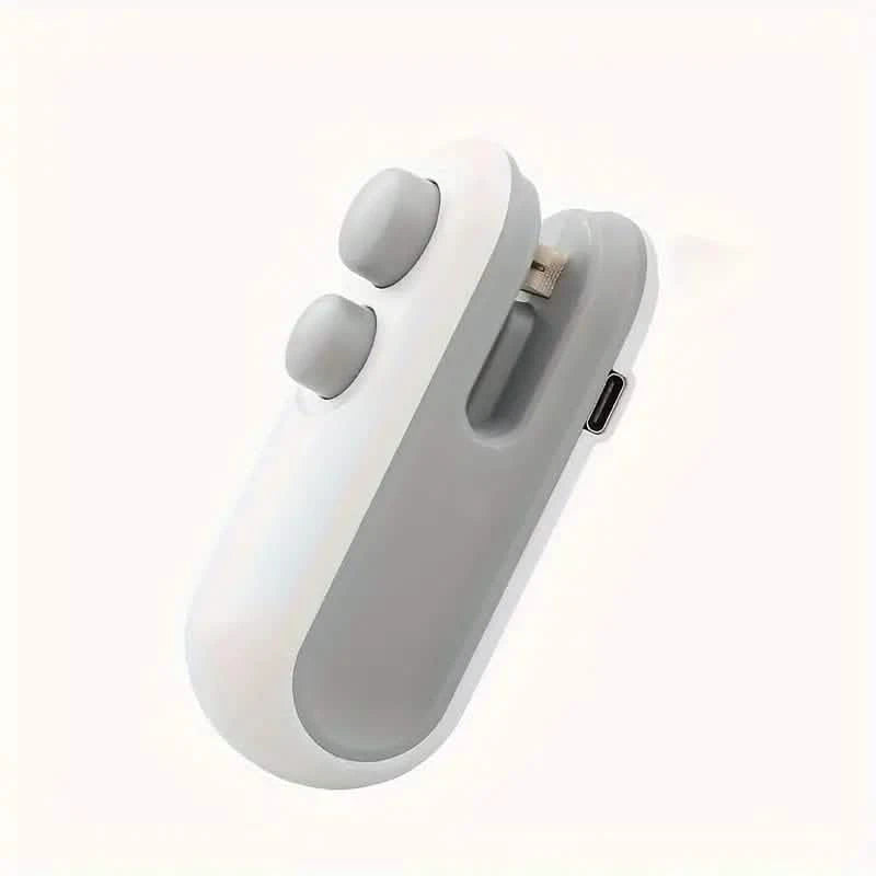 2-in-1 Mini Bag Sealer For Snacks, USB Rechargeable Plastic Heat Sealer With Cutter Kitchen Tools & Gadgets - DailySale