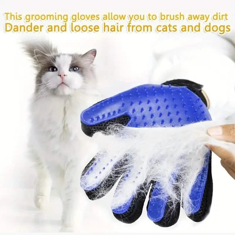 2-in-1 Pet Grooming Gloves Brushes For Dogs And Cat Pet Supplies - DailySale