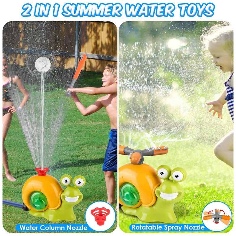 2-in-1 Snail Water Sprinkler Baseball Toy with 2 Sprinkler Nozzles Toys & Games - DailySale