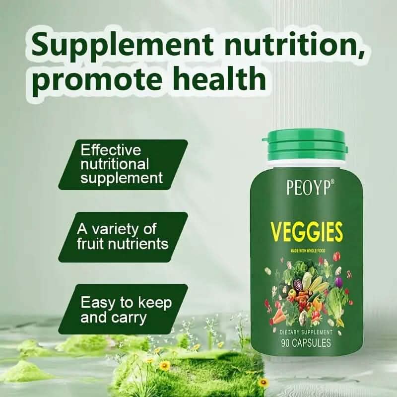 2-Pack: 100% Natural Fruits and Vegetables Supplement Wellness - DailySale