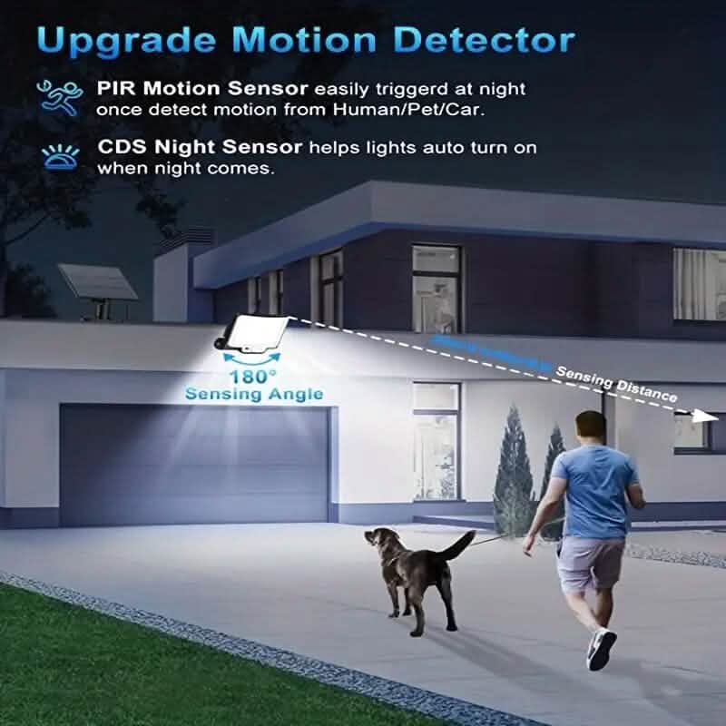 2-Pack: 228 LED Outdoor Split Solar Wall Lights Outdoor Lighting - DailySale