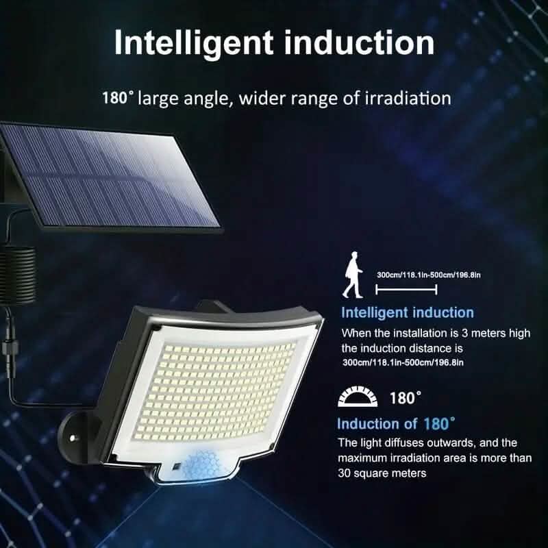 2-Pack: 228 LED Outdoor Split Solar Wall Lights Outdoor Lighting - DailySale