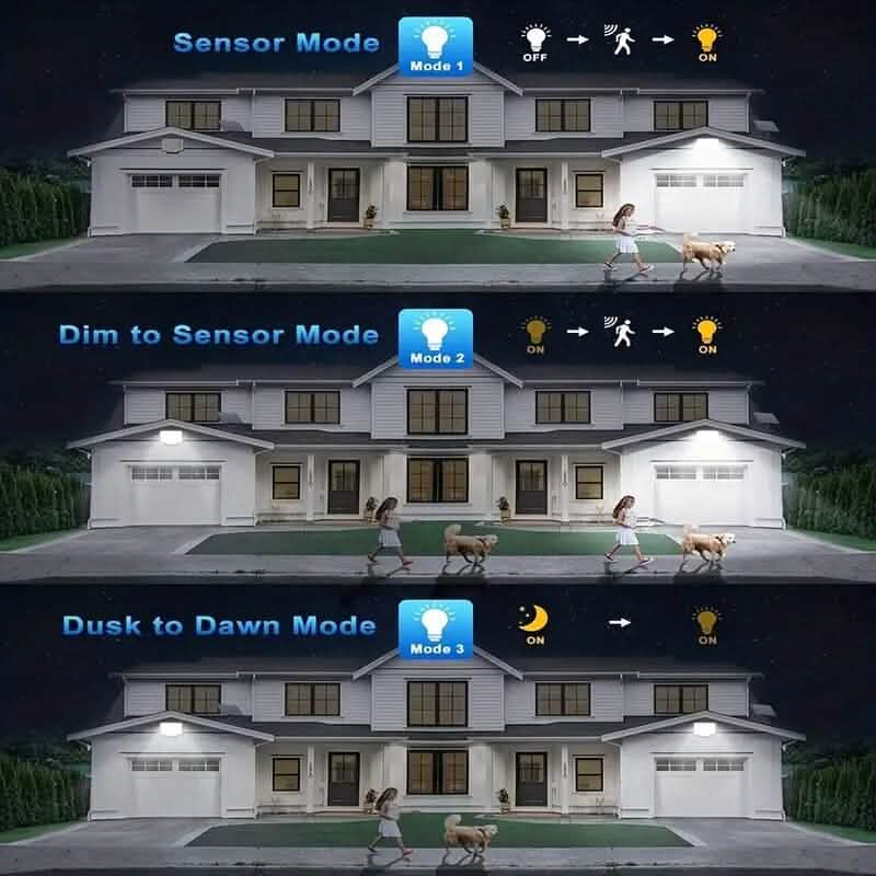 2-Pack: 228 LED Outdoor Split Solar Wall Lights Outdoor Lighting - DailySale