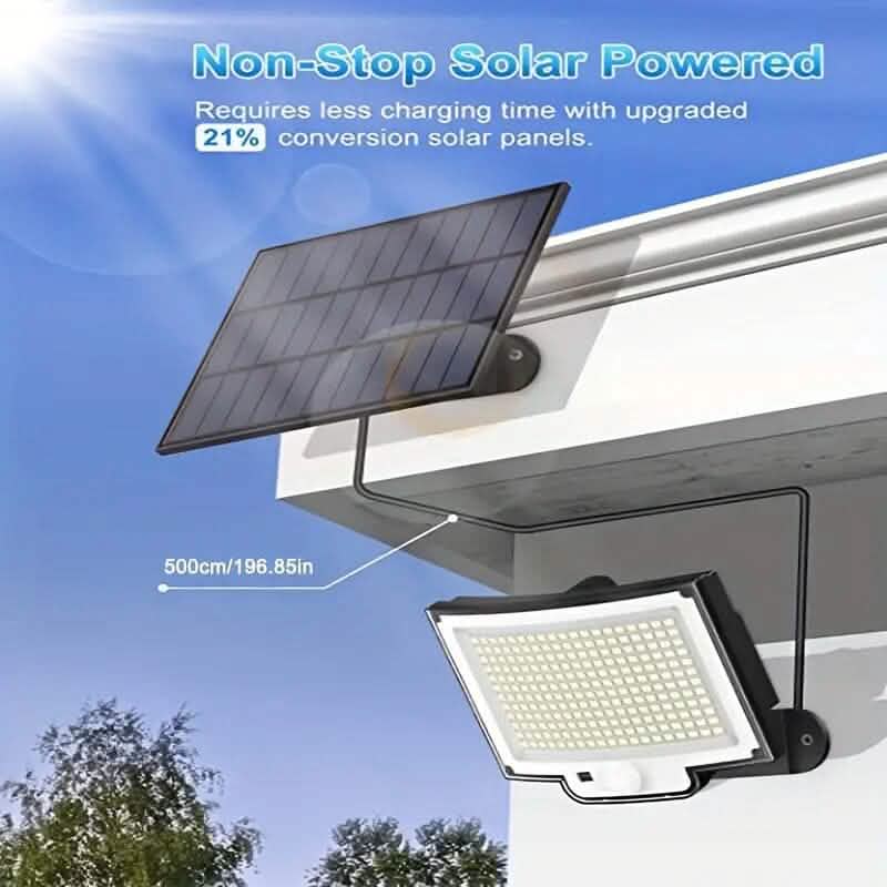 2-Pack: 228 LED Outdoor Split Solar Wall Lights Outdoor Lighting - DailySale