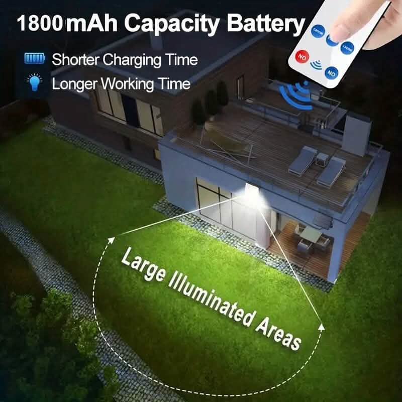2-Pack: 228 LED Outdoor Split Solar Wall Lights Outdoor Lighting - DailySale