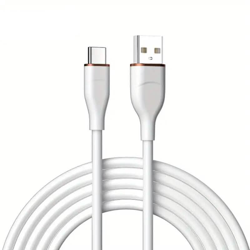 2-Pack: 3Ft. USB to Type-C Data Cable Fast Charger Mobile Accessories White - DailySale