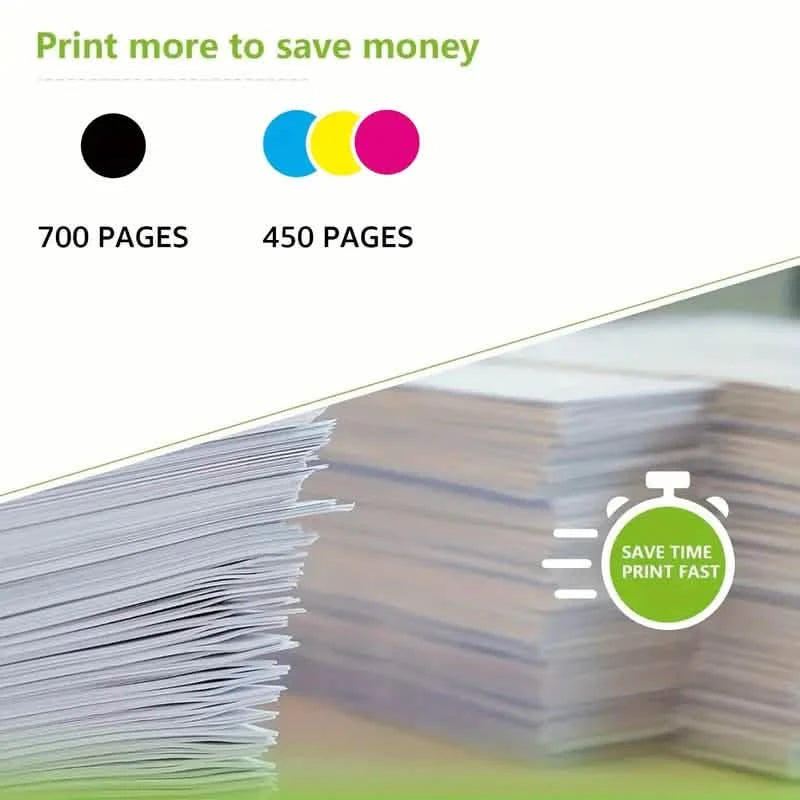 2-Pack: 63XL Ink Cartridges Black & Tri-Color Replacement for HP 63 Ink Computer Accessories - DailySale