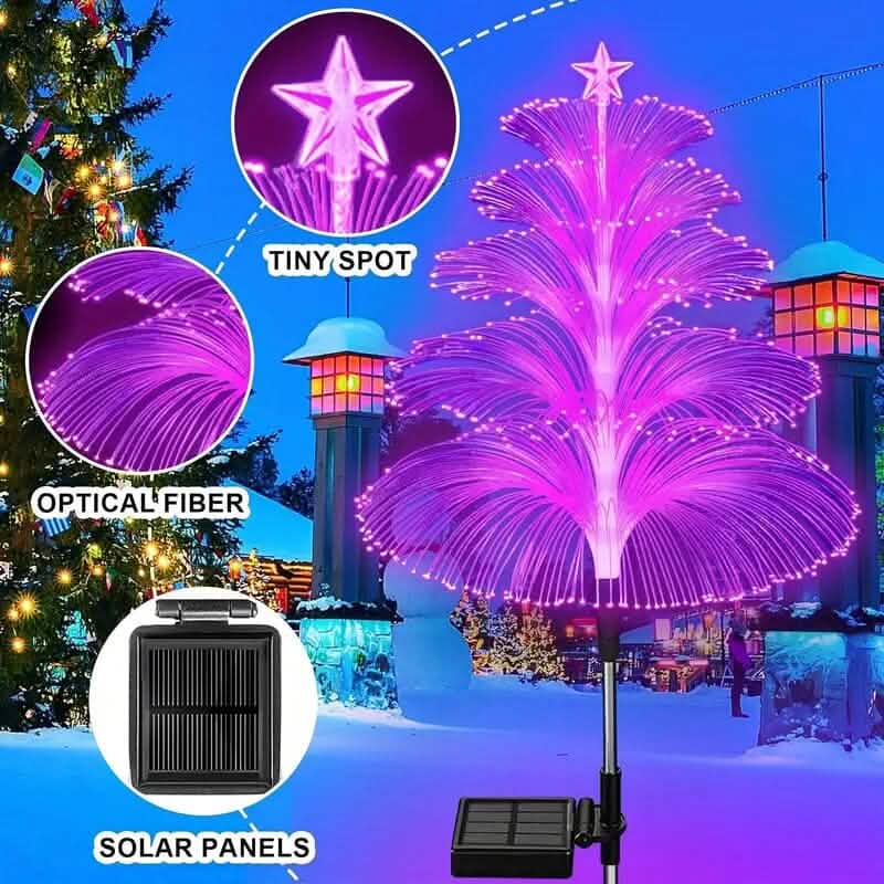 2-Pack: 7 Color-Changing LED Solar Jellyfish Lights Outdoor Lighting - DailySale