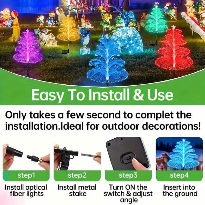 2-Pack: 7 Color-Changing LED Solar Jellyfish Lights Outdoor Lighting - DailySale