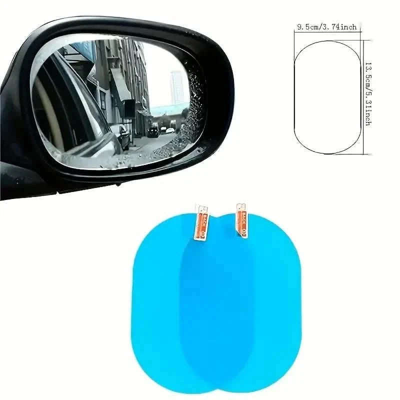 2-Pack: Car Waterproof Transparent Film Rearview Mirror Protection Automotive - DailySale