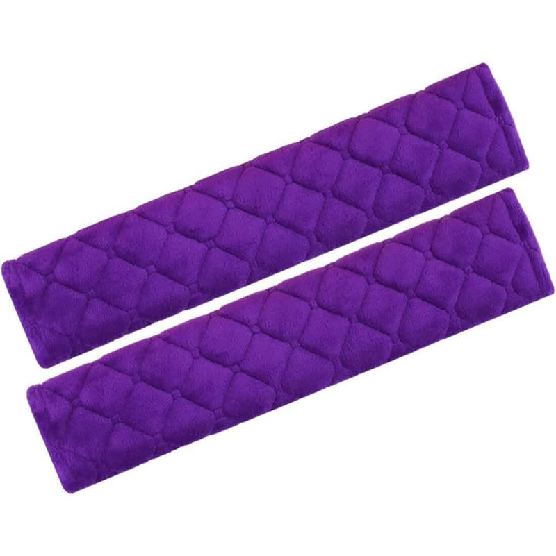 2-Pack: ComfortMax Padded Seat Belt Covers – Universal Fit Automotive Purple - DailySale