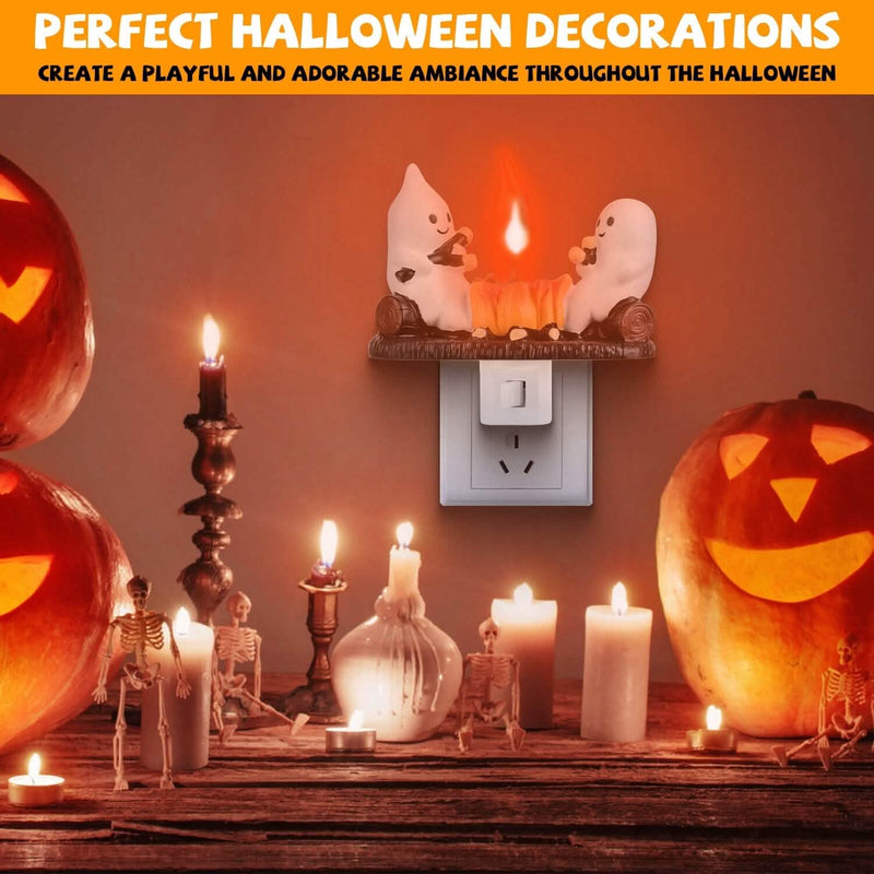 2-Pack: Ghost Campfire Flickering Flame Night Holiday Decor & Apparel - DailySale