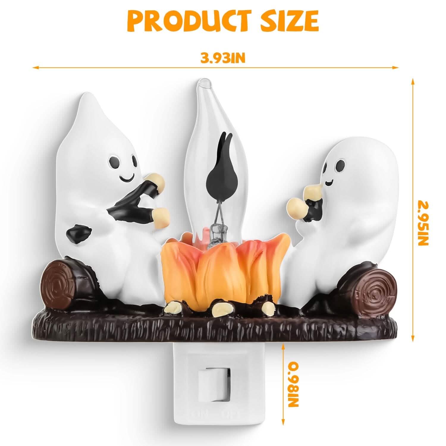 2-Pack: Ghost Campfire Flickering Flame Night Holiday Decor & Apparel - DailySale