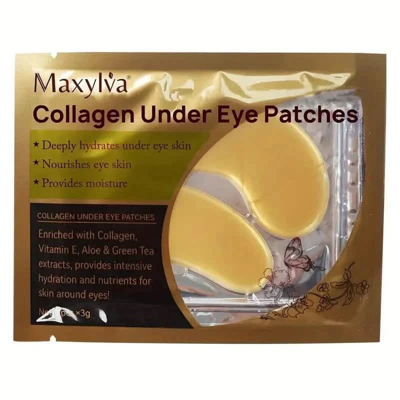 2-Pack: Hydrating Eye Care Under Eye Crystal Mask Golden Under Eye Patches For Women and Men Beauty & Personal Care - DailySale