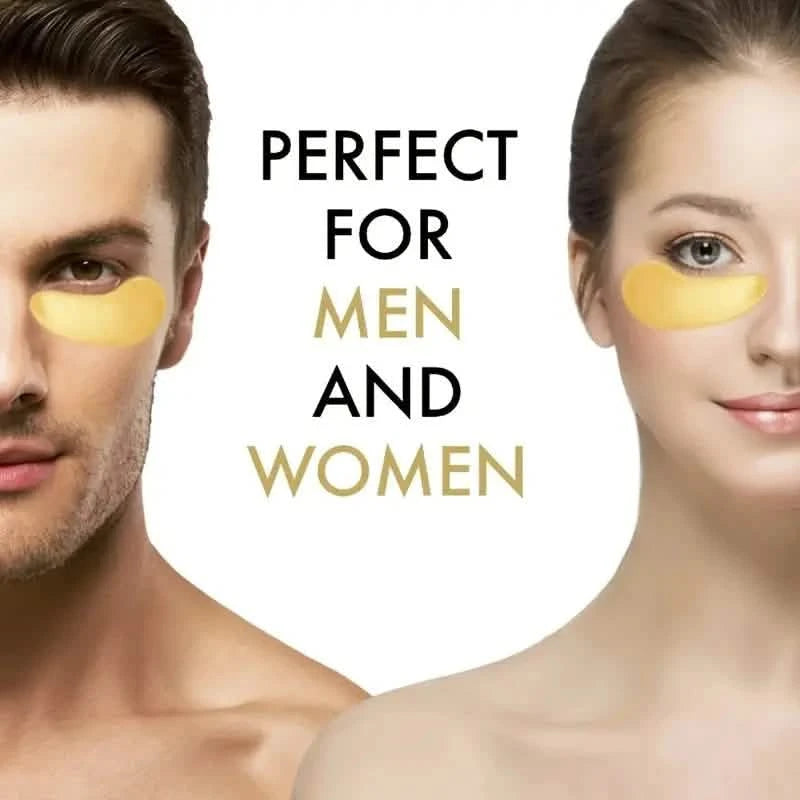 2-Pack: Hydrating Eye Care Under Eye Crystal Mask Golden Under Eye Patches For Women and Men Beauty & Personal Care - DailySale