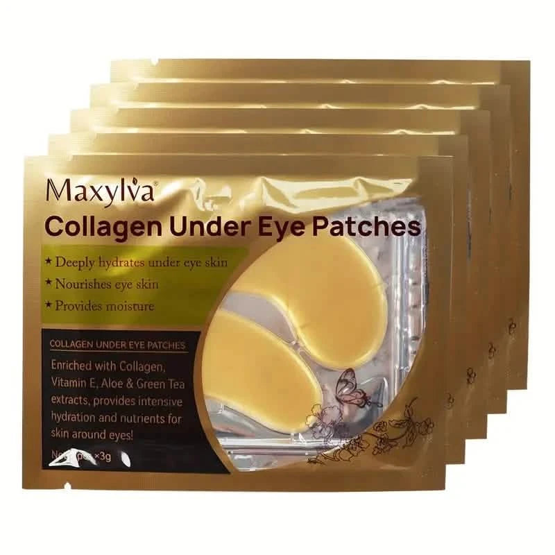 2-Pack: Hydrating Eye Care Under Eye Crystal Mask Golden Under Eye Patches For Women and Men Beauty & Personal Care - DailySale