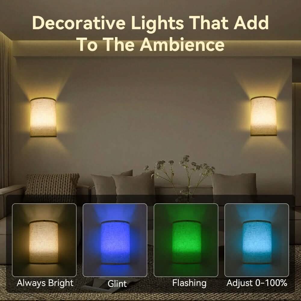 2-Pack: Magnetic Wireless Wall Sconce Lighting Indoor Lighting - DailySale