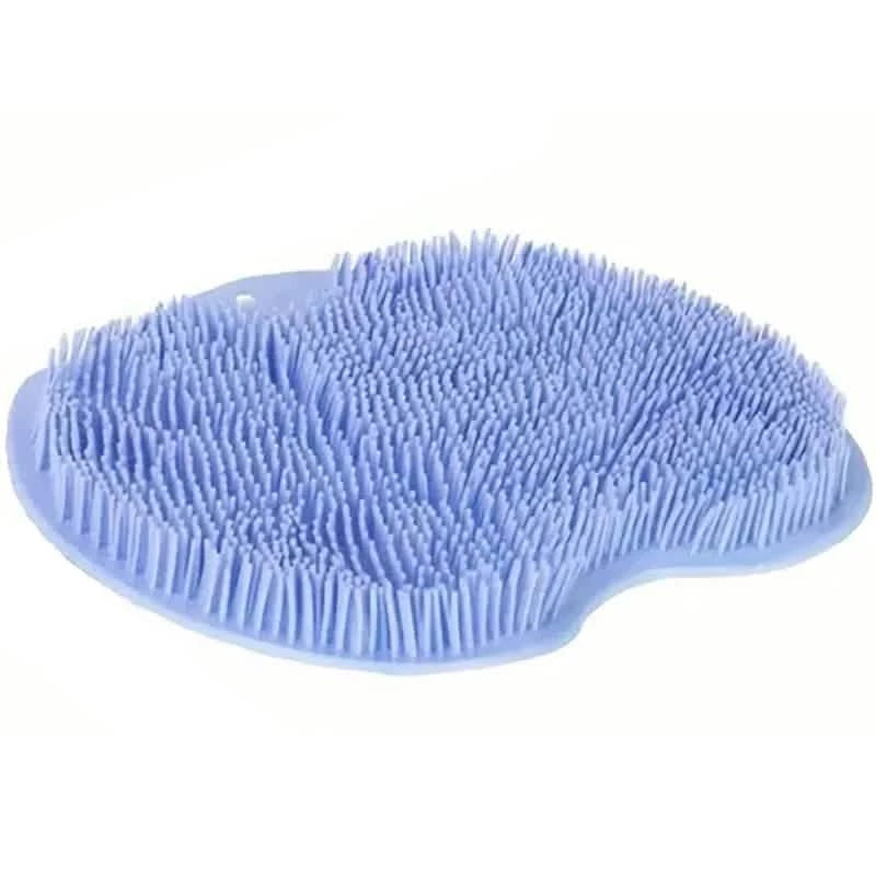 2-Pack: Non-Slip Foot & Back Scrubber with Exfoliating Cushion Bath Blue - DailySale