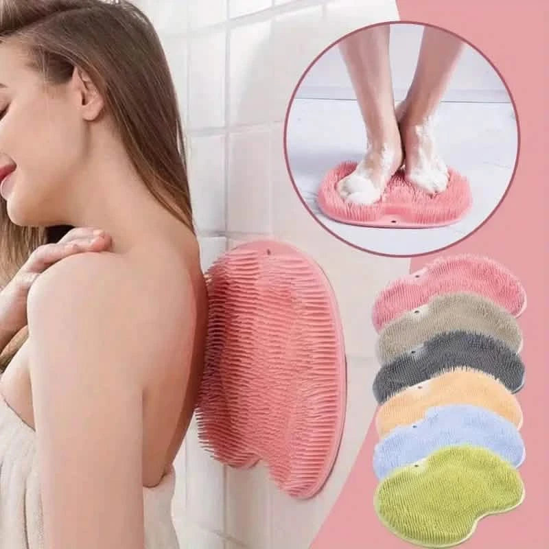 2-Pack: Non-Slip Foot & Back Scrubber with Exfoliating Cushion Bath - DailySale