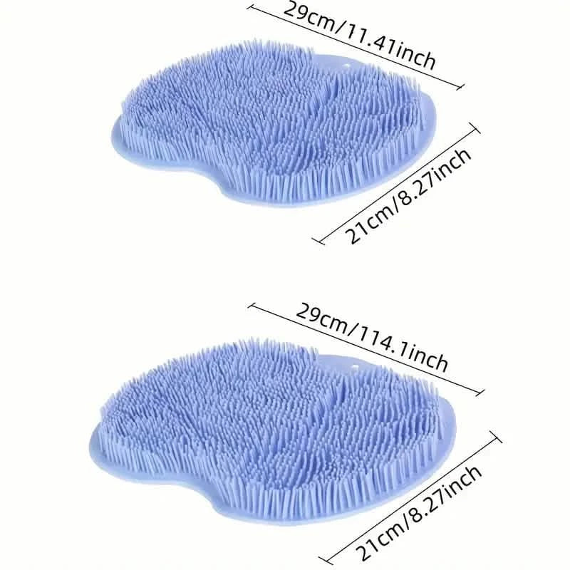2-Pack: Non-Slip Foot & Back Scrubber with Exfoliating Cushion Bath - DailySale