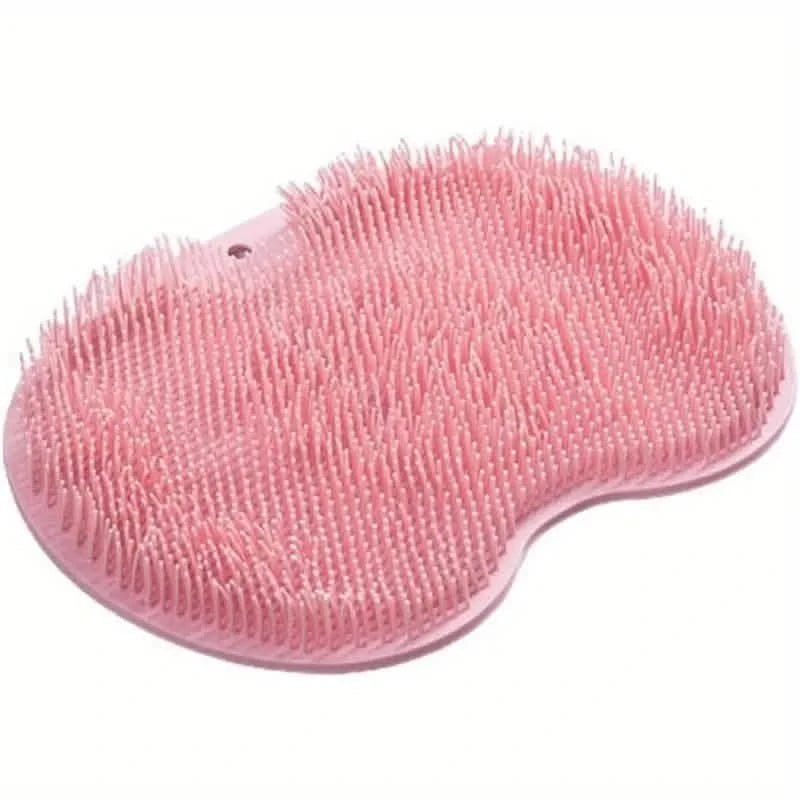 2-Pack: Non-Slip Foot & Back Scrubber with Exfoliating Cushion Bath Pink - DailySale