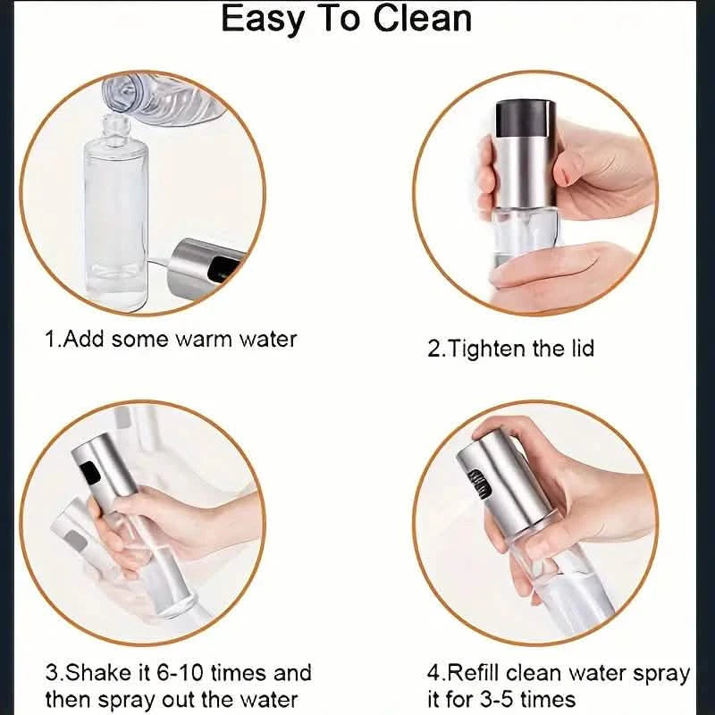 2-Pack: Olive Oil Spray Bottle Dispenser For Cooking, BBQ, Salad, Baking, Roasting, Grilling Kitchen Tools & Gadgets - DailySale