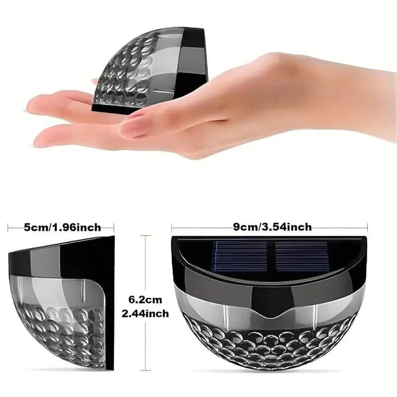 2-Pack: Solar Fence Deck and Wall Lights Outdoor Lighting - DailySale