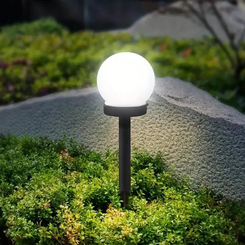 2-Pack: Solar LED Globe Powered Garden Light Outdoor Lighting - DailySale