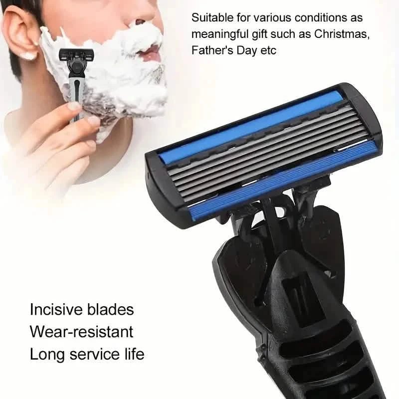 2-Pack: Stainless Steel Shaver with 18 Replacement Razor Blades Men's Grooming - DailySale
