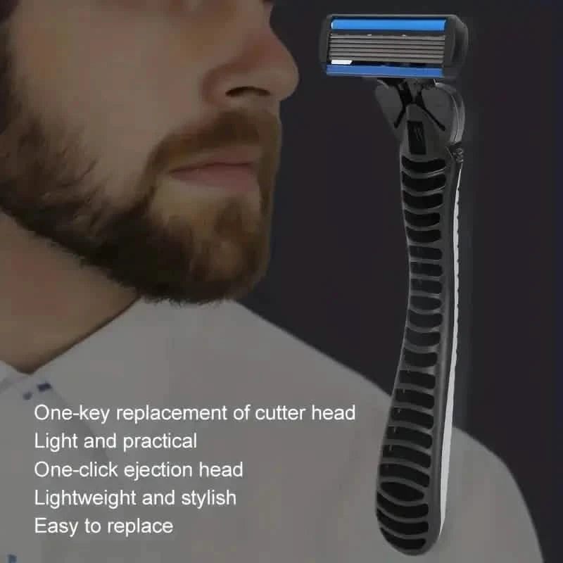 2-Pack: Stainless Steel Shaver with 18 Replacement Razor Blades Men's Grooming - DailySale