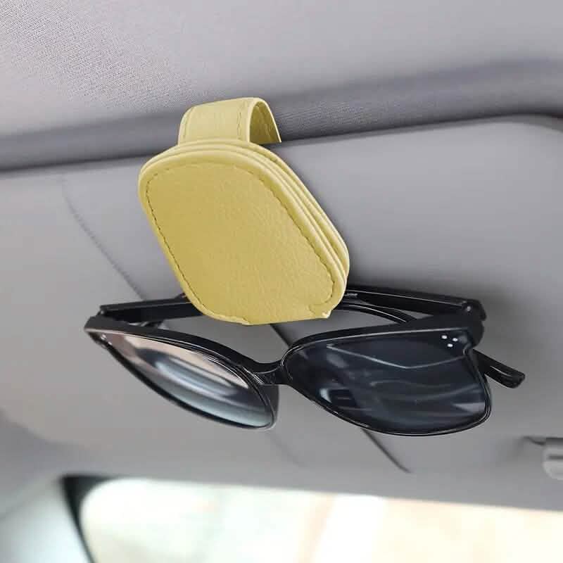 2-Pack: Sunglasses Holders for Car Visor Automotive Yellow - DailySale