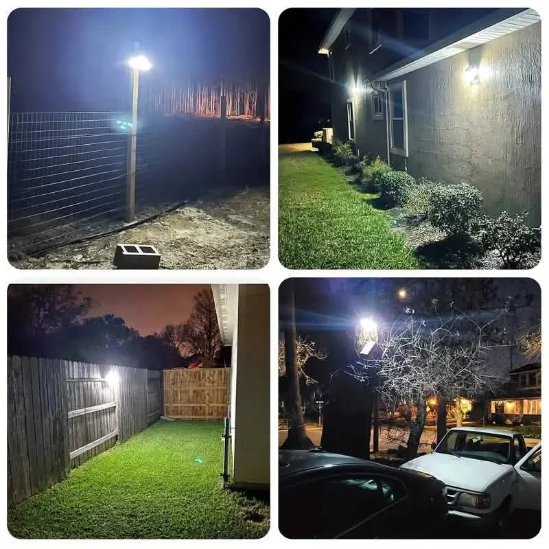 2-Pack: Super Bright Solar Motion Sensor Outdoor Light with Remote Outdoor Lighting - DailySale