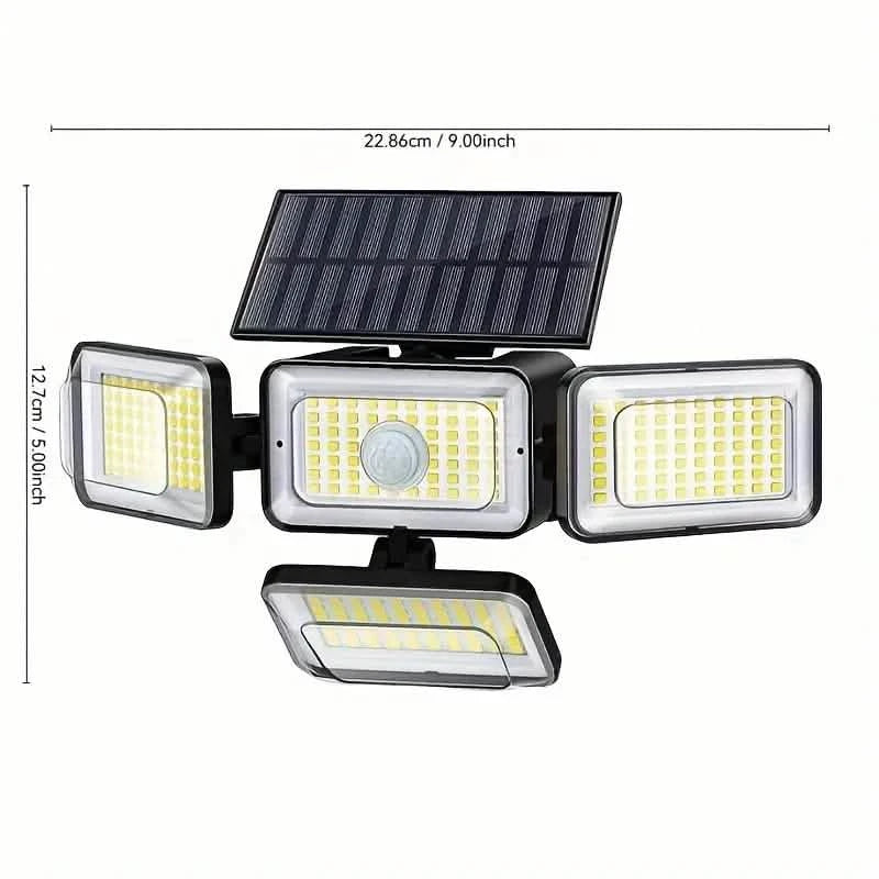 2-Pack: Super Bright Solar Motion Sensor Outdoor Light with Remote Outdoor Lighting - DailySale