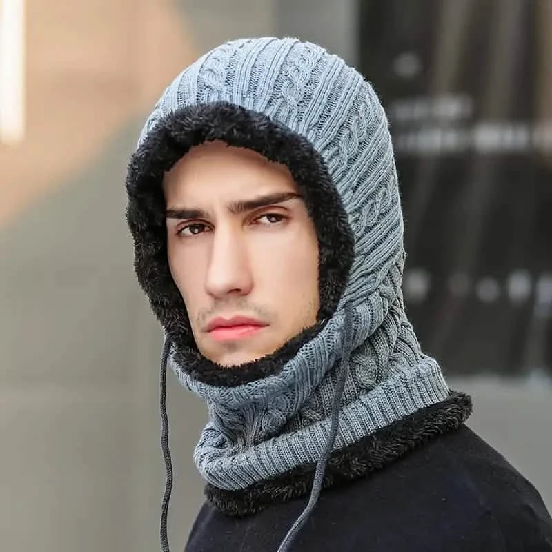 2-Pack: Winter Warm Hat Plus Velvet Knitted Pullover Hat For Men And Women Men's Outerwear Gray - DailySale
