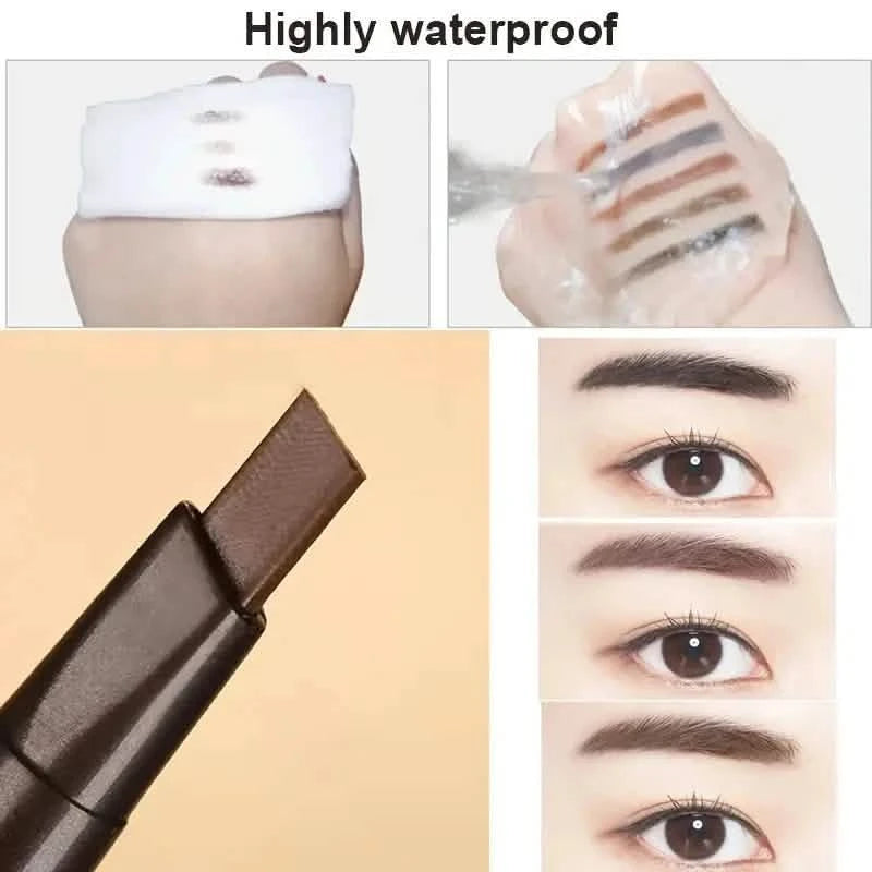 2-Pack:Natural Makeup Double Heads Automatic Eyebrow Pencil Waterproof Long-lasting Beauty & Personal Care - DailySale