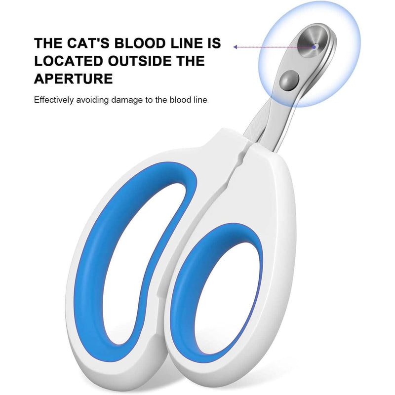 2-Piece: Easy-Grip Stainless Steel Cat Nail Clippers Pet Supplies - DailySale