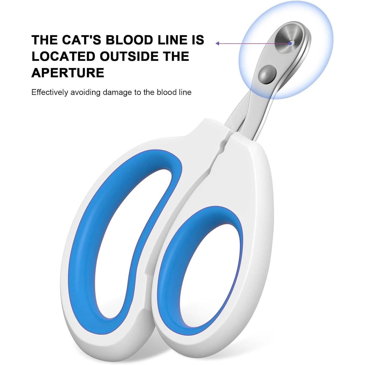 2-Piece: Easy-Grip Stainless Steel Cat Nail Clippers Pet Supplies - DailySale