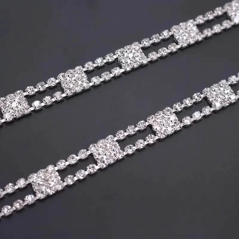 2-Piece Set: Elegant & Sexy Rhinestone Bra Straps Women's Shoes & Accessories - DailySale