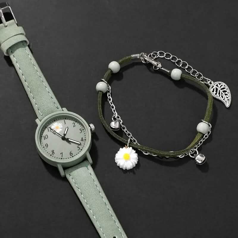 2-Piece Set: Elegant Style Women's Quartz Watch and Bracelet Women's Shoes & Accessories - DailySale