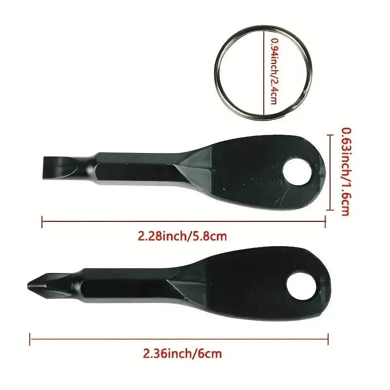 2-Piece Set: Portable Mini Screwdriver Key Ring Everything Else - DailySale
